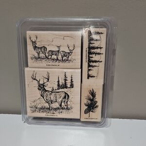 Noble Deer Stampin Up Rubber Stamp Set